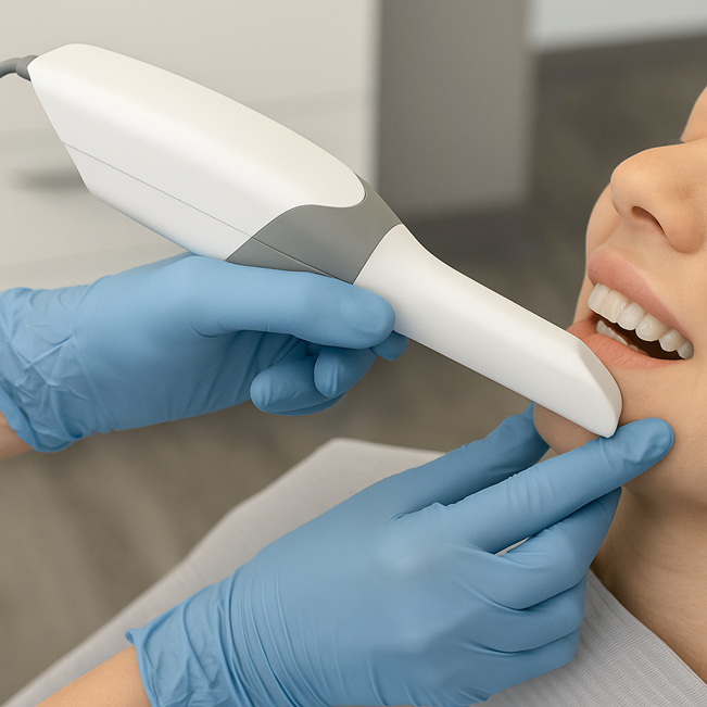 Digitaler Intraoralscanner in der Zahnarztpraxis Lotus Dent